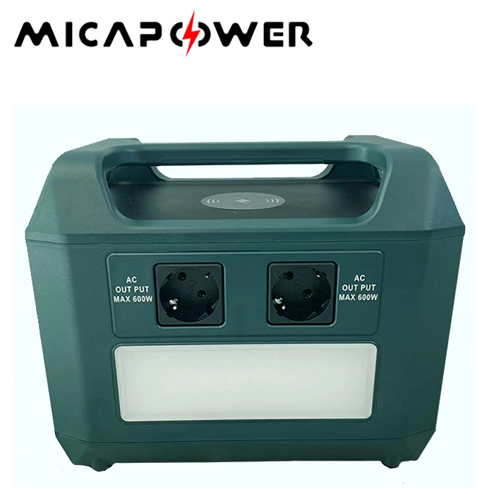 2023 Top Selling Mica 600W 1000W Cheapest Price Powerful Portable Solar Power Station with LiFePO4 Battery