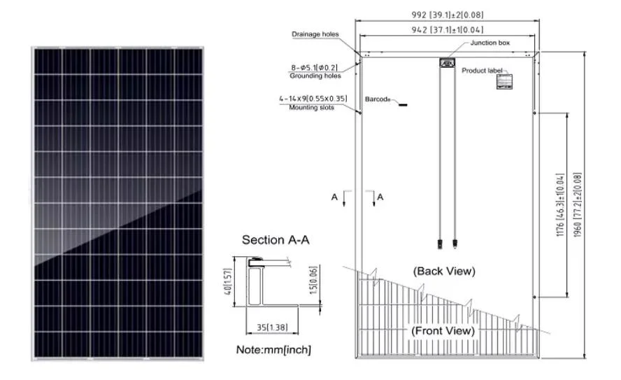 TUV, CE, SGS Half Cell Poly PV Fold Flexible Black Monocrystalline Polycrystalline Module Mono Industry Use Solar Energy Power Panel with 25 Years Warranty