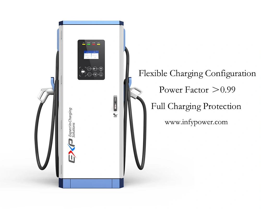 Ultra Fast EV Charging Station 150kw Emobility Highway Charger Point Dual DC Gun Infypower