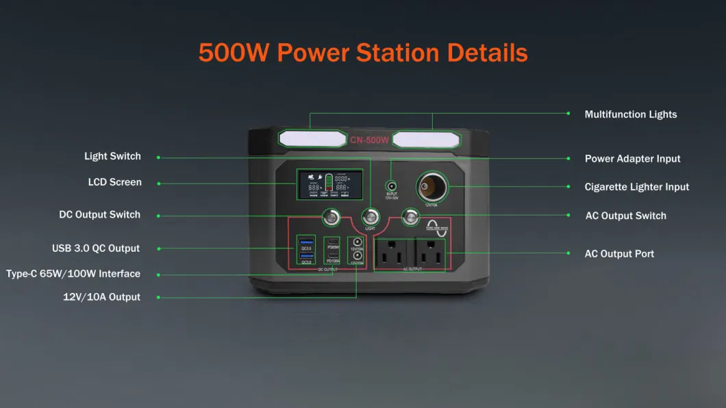 Stay Charged Anywhere with a 500W Portable Solar Power Station for Outdoor Adventures