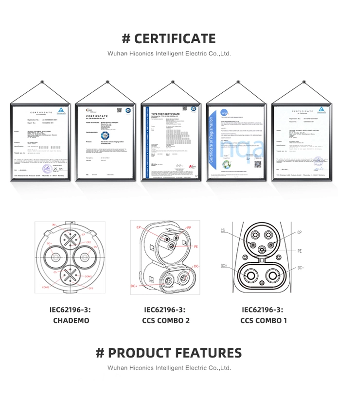 360kw Double a/B Gun EV Charging Station Electric Car Charger Station CCS1, CCS2 Chademo